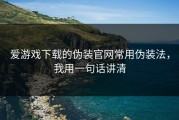 爱游戏下载的伪装官网常用伪装法，我用一句话讲清
